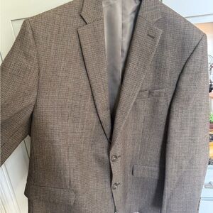 Chaps Men's Tan Checkered Blazer